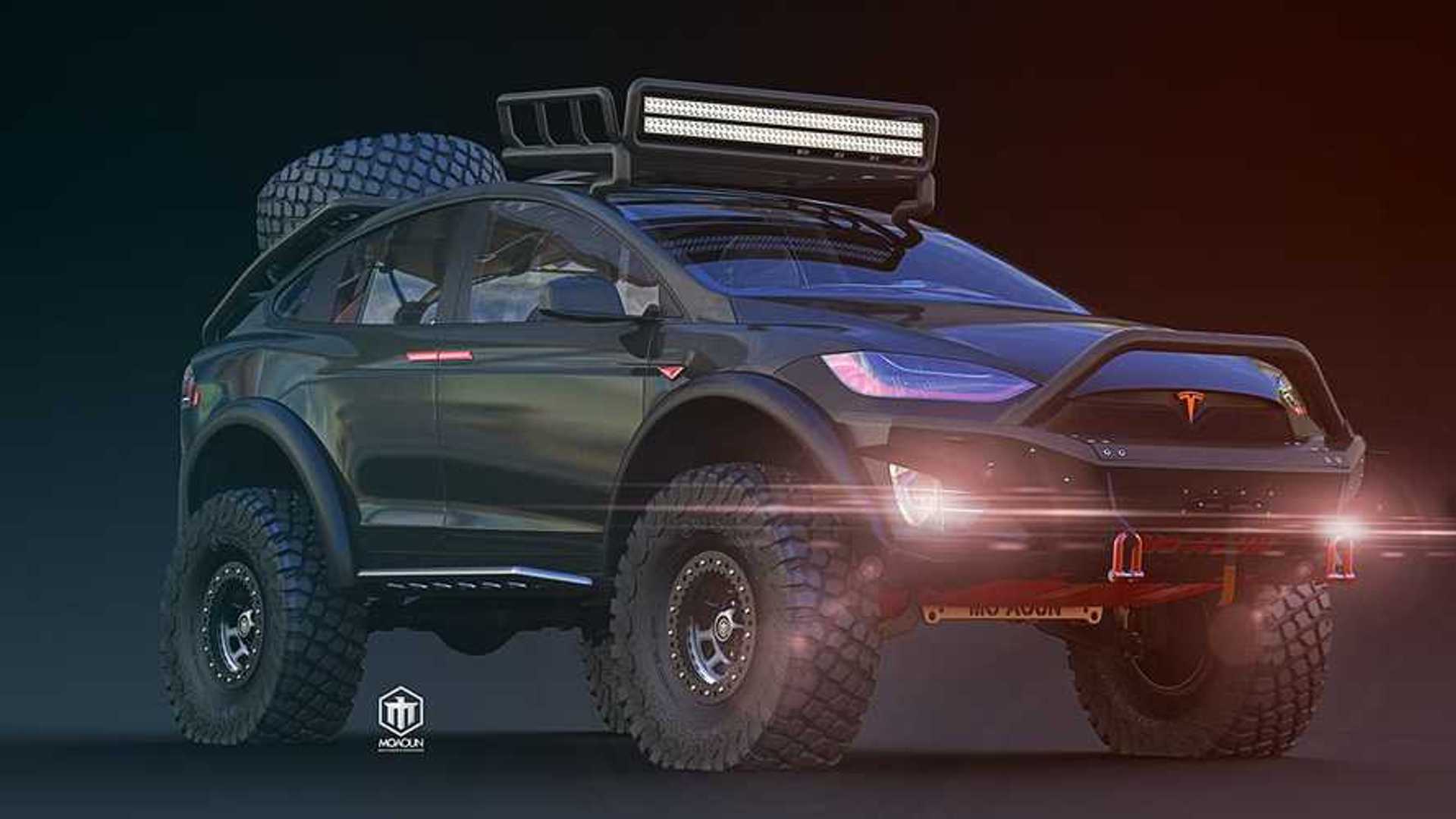 Tesla Model X Imagined As Overlanding Warrior Has Our Attention