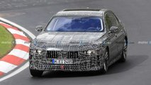2022 BMW 7 Serisi yeni casus fotoğraflar (Nürburgring)