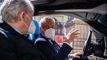La Pininfarina Battista sulle strade di Torino