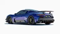 Maserati MC20 With 7 Designs Body Kit Rear View