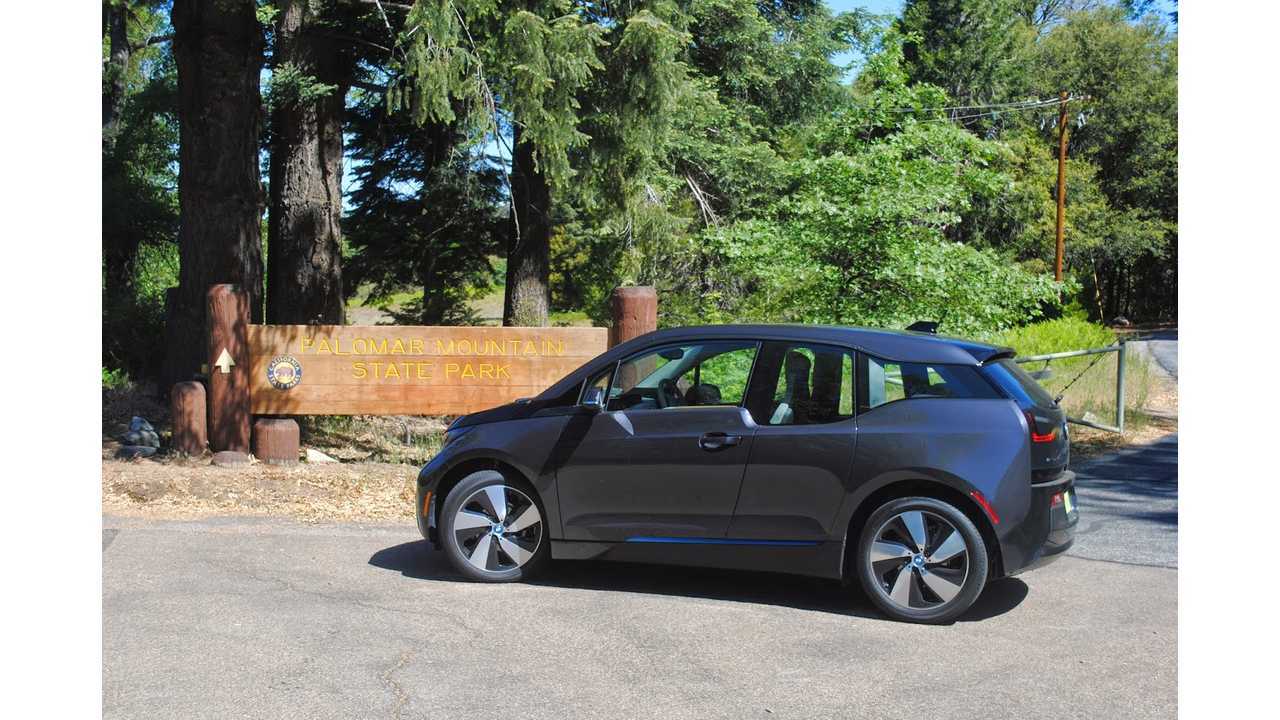 BMW i3 At Palomar Mountain State Park