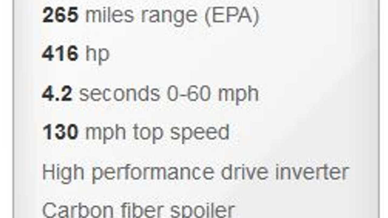 Old Time Still Listed ON Tesla's Website - 4.2 Seconds