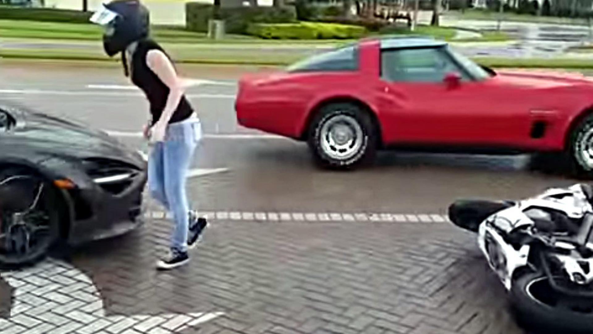 Mclaren 720s Involved In Road Rage Incident With Biker