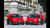 Alonso, Massa e la Abarth 695 Tributo Ferrari