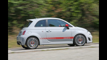 Al volante della Fiat 500 Abarth