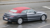 Mercedes C-Class Convertible spy photo