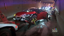 Ferrari, Lamborghini crash, Vancouver