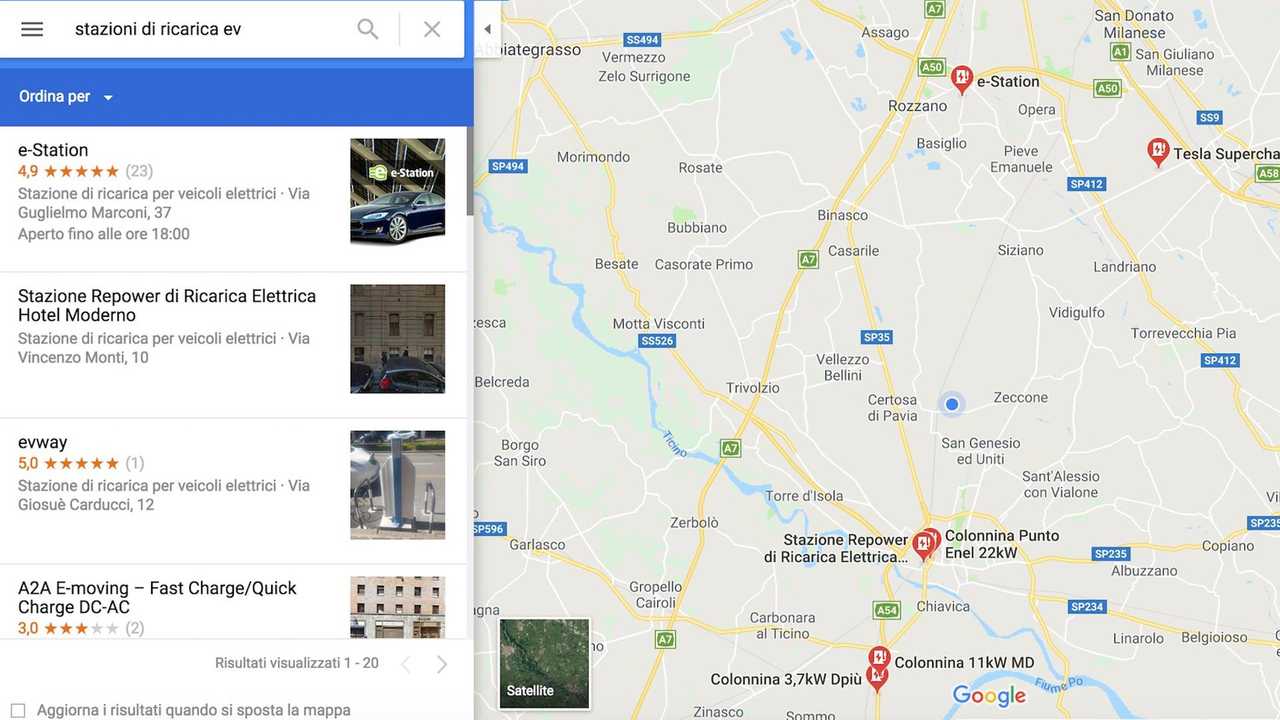 colonnine-google-maps