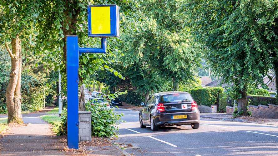 UK speed camera on road