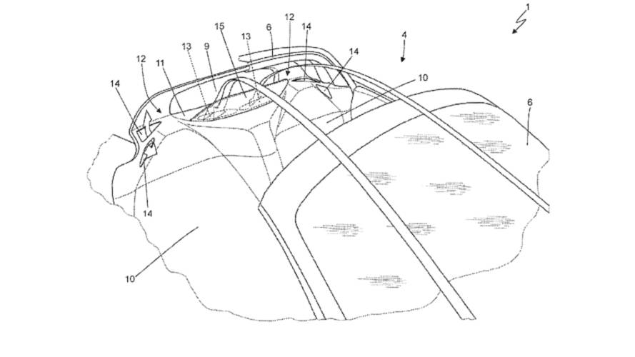 Ferrari Targa Top Vent Patent