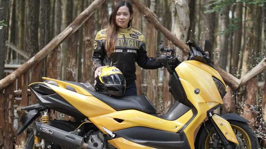 Biker Manis Ini Ketagihan Turing Pakai Yamaha Xmax, Sampai Sabang