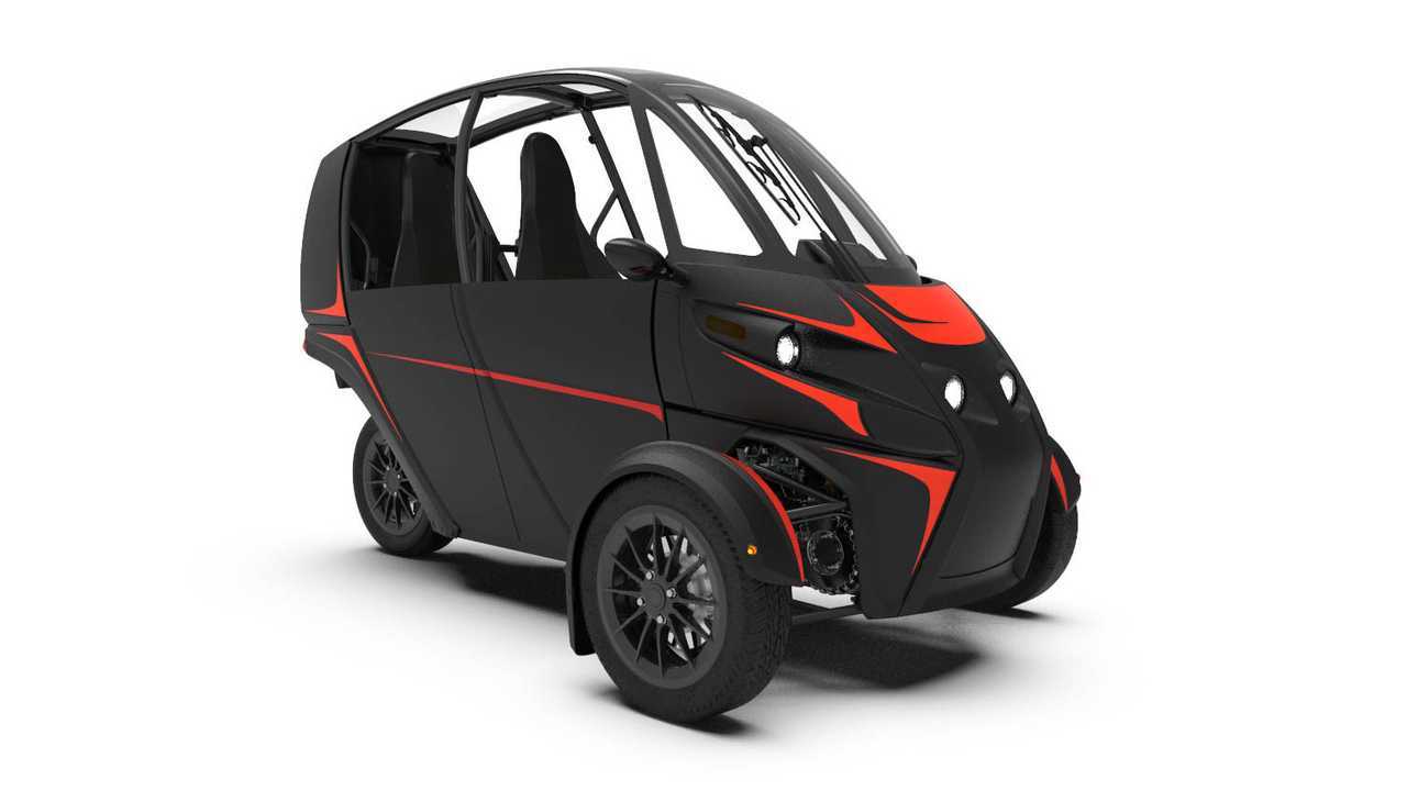 arcimoto-FUV-вечнозеленая-черно-красно-дверь