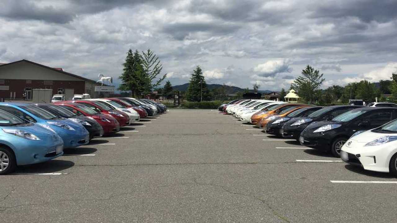 Nissan LEAFs in Japan
