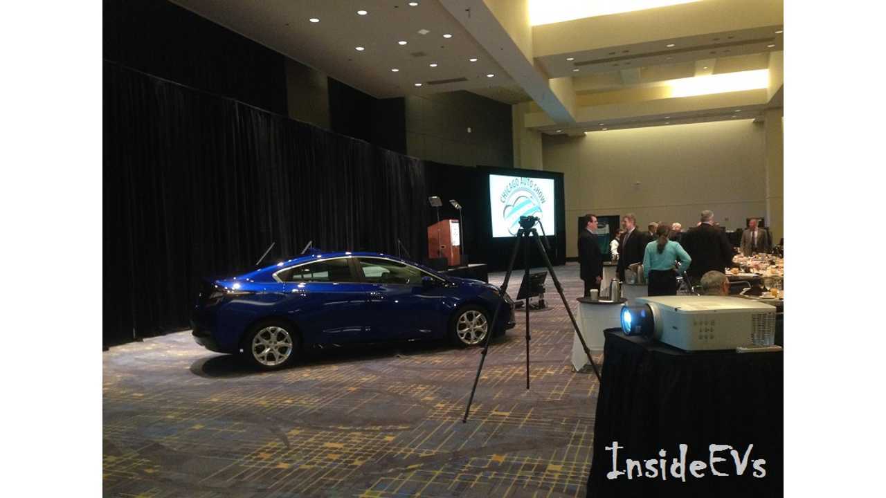 On The Scene At The Live Media Announcement In Chicago (Of Interest: The Bolt Concept EV is a No Show As It Is Currently In Toronto At The Canadian International Show - Which We Will Be At This Weekend Too)