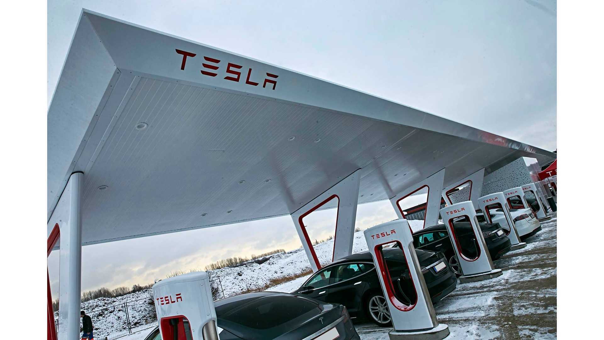 Tesla Opens Europe's Largest Supercharger Station - First In Europe