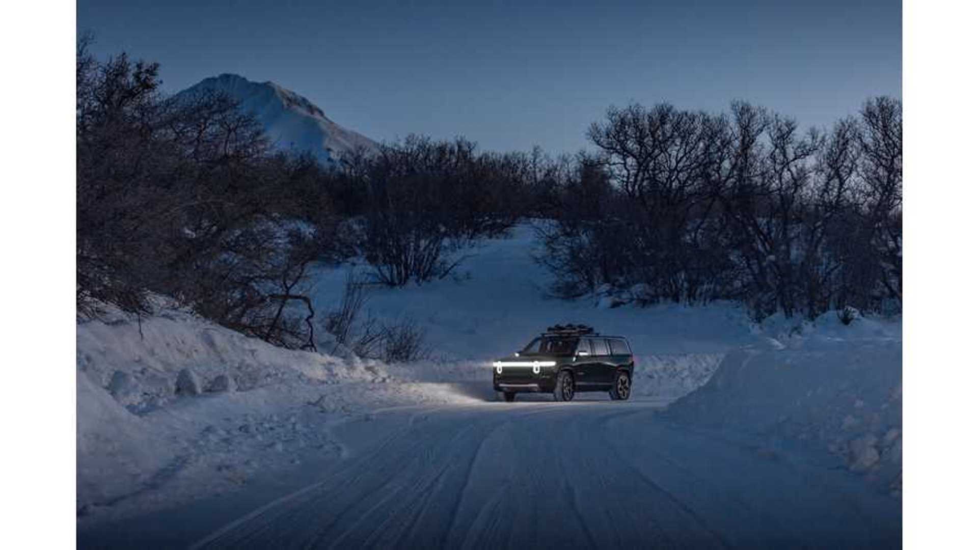 Watch Rivian R1S Electric SUV Roll By At Arm's Length Away: Video