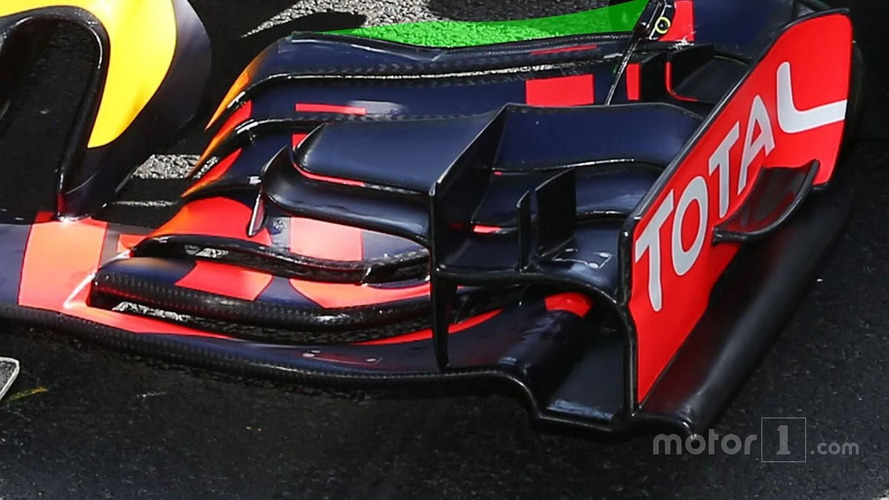 Red Bull Racing RB12 front wing detail