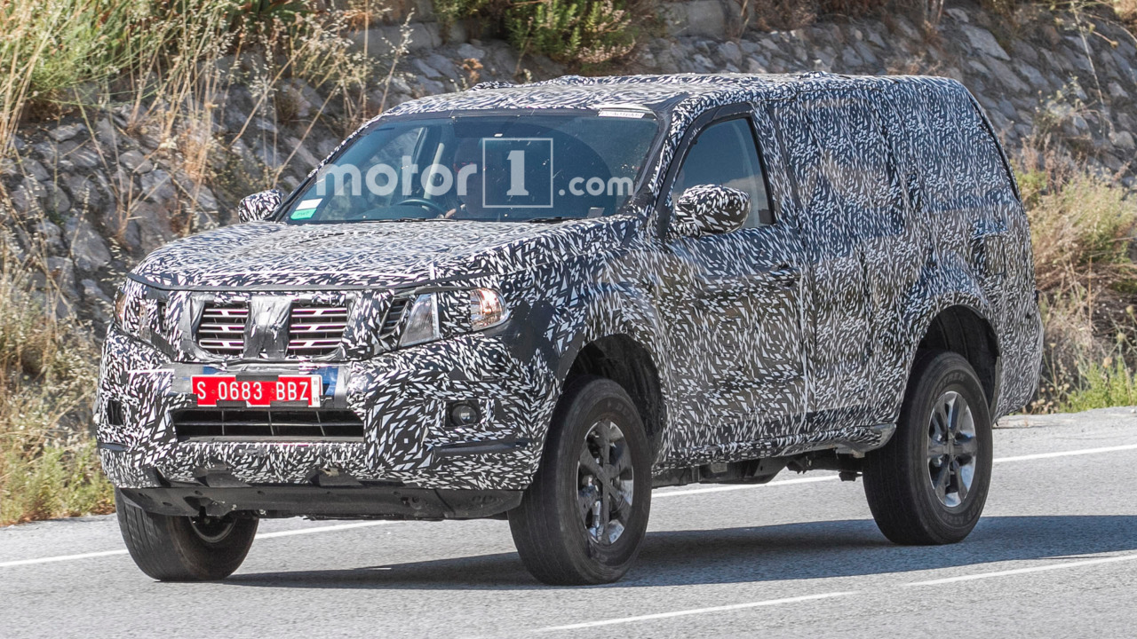 Nissan Navara-based SUV test mule spied on the road Nissan Navara-based SUV test mule spied on the road