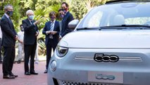 La Fiat 500 elettrica da Mattarella