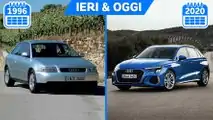 Audi A3 ieri e oggi, dal 1996 al 2020