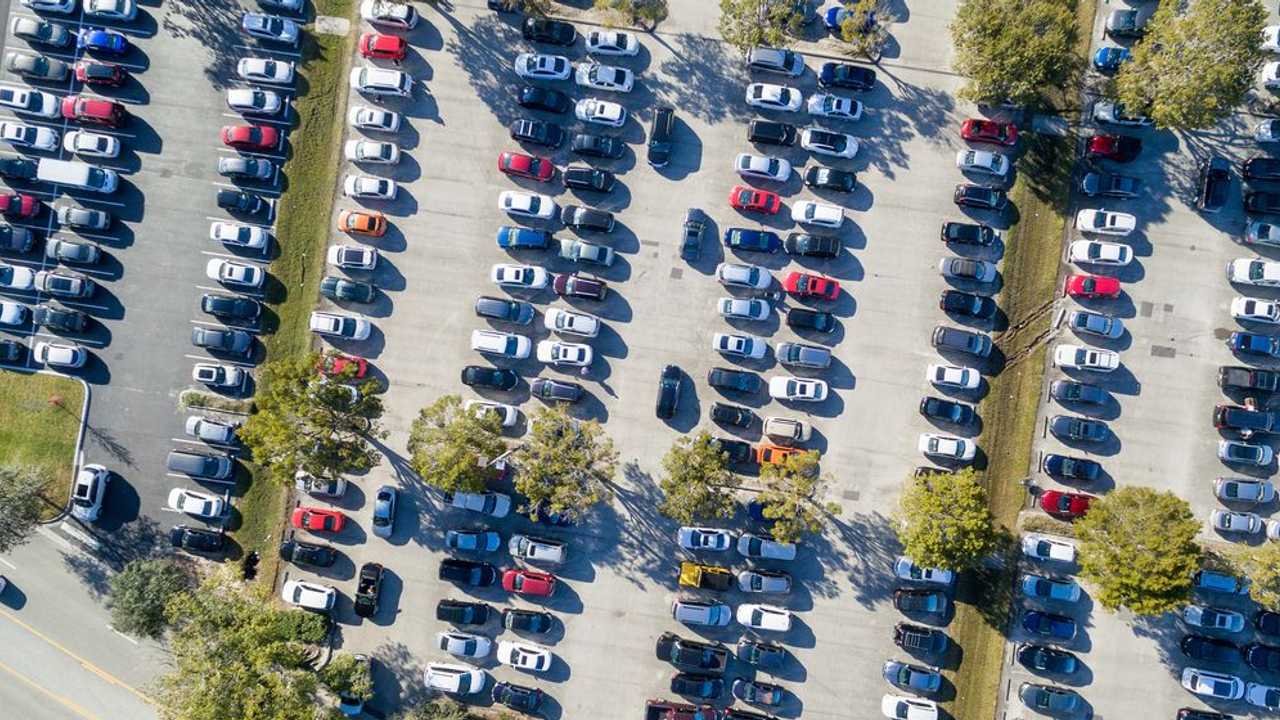 Crowded car park