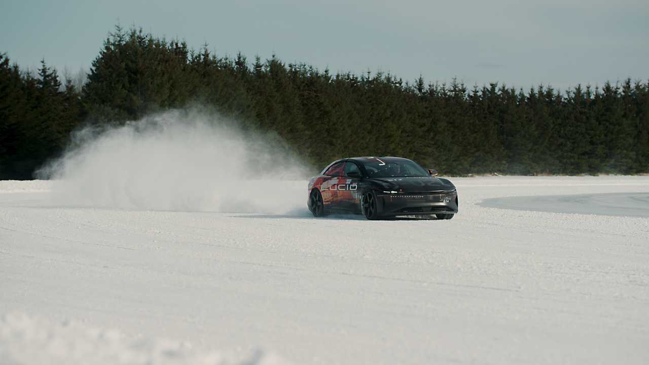 Lucid Air winter testing