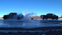 Jeep Gladiator and Ford F-250 Tug-Of-War