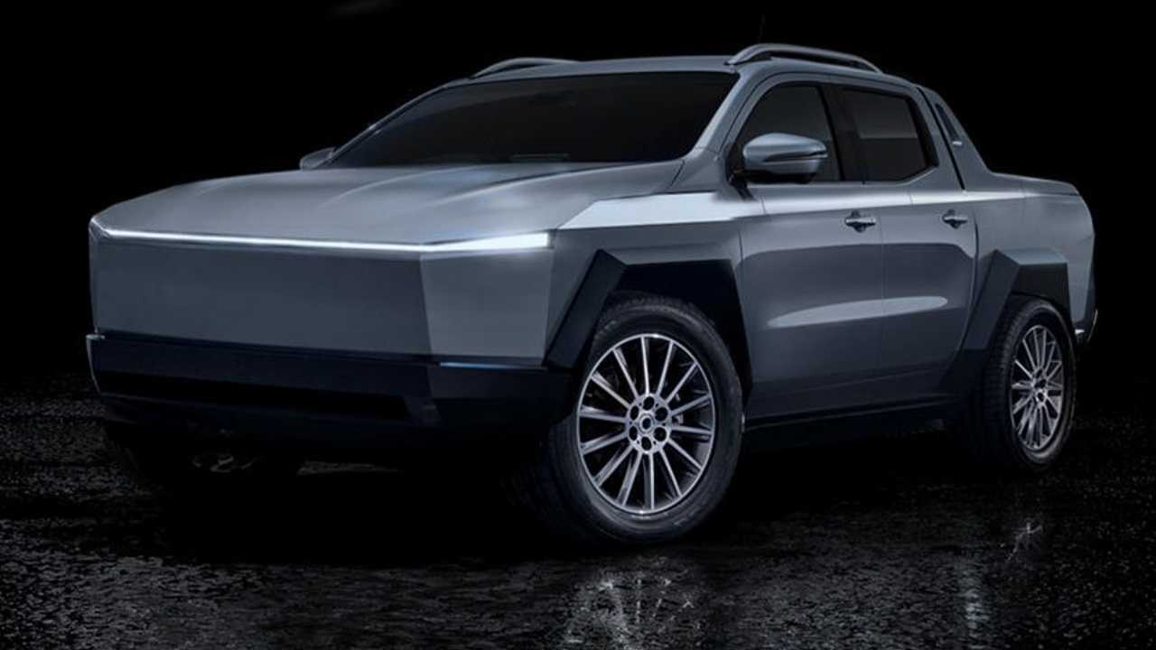 Tesla Cybertruck renderkép