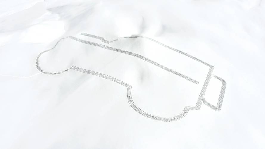 Land Rover snow art