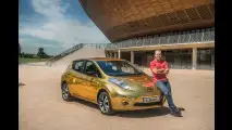 Nissan, una Leaf dorata per Rio 2016