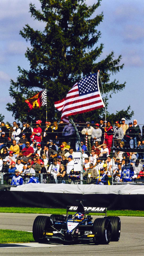 Fernando Alonso at Indy in 2001