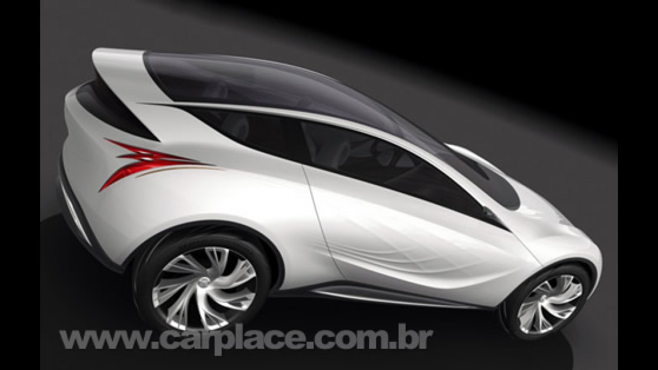 Mazda divulga mais imagens e detalhes do futurístico Kazamai Concept