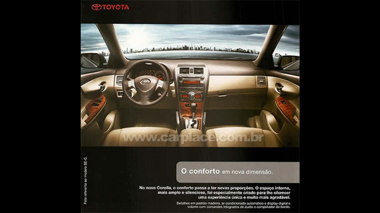Toyota divulga interior e painel do novo Corolla para clientes preferenciais