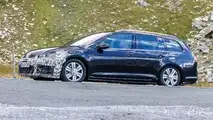 VW Golf R facelift spy photo