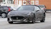 Maserati GranCabrio Folgore Front View Spy Photo