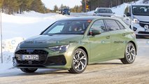 Audi A3 Sportback Facelift No Camo Spy Photos