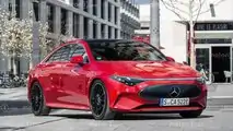Mercedes CLA electric, the Motor1.com render