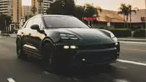 Premier essai du prototype électrique du Porsche Macan 2024