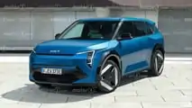 Kia EV3, the render of Motor1.com