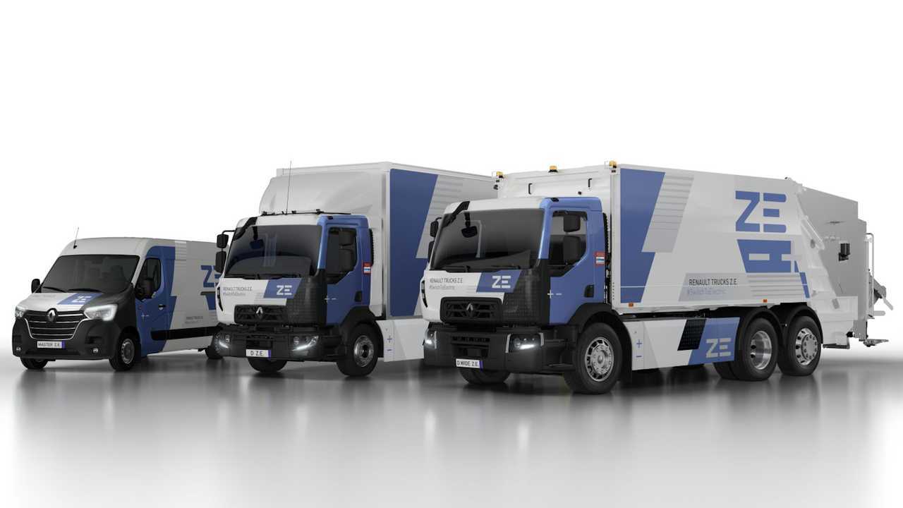 Renault Trucks Modellpalette: Master Z.E., D Z.E. und D Wide Z.E. (v.l.n.r)