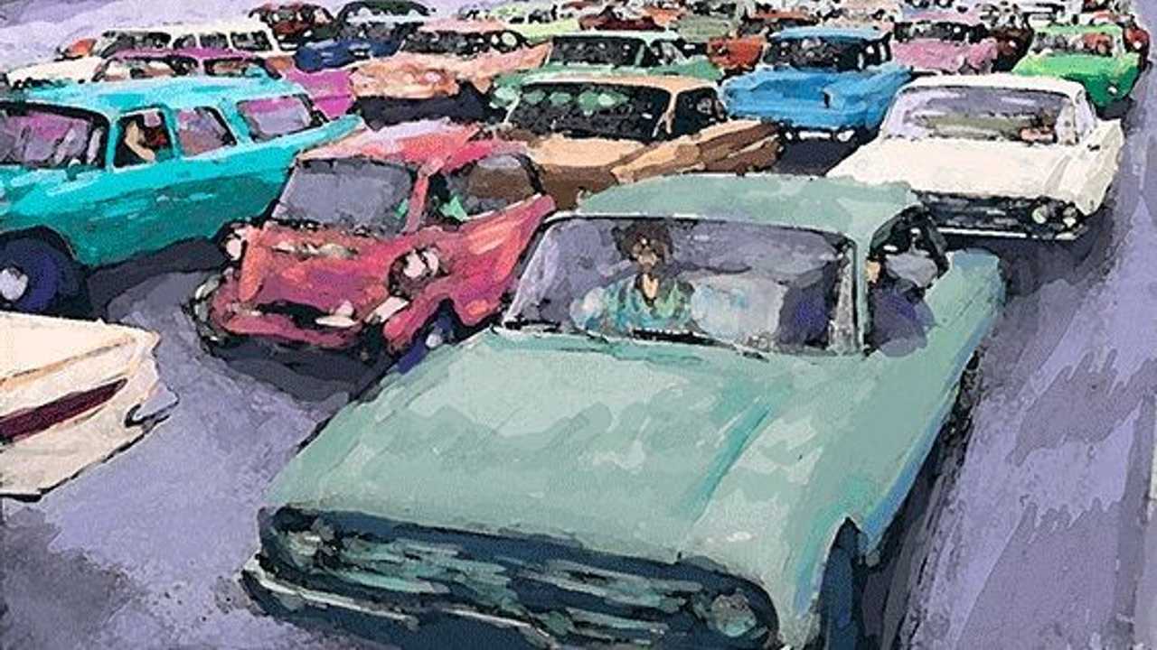 Ilustración de La Autopista del Sur del diseñador argentino Marco Villavicencio.