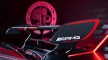 Mercedes-AMG GT Track Series Wing Detail With AMG Logo