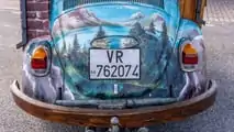 VW Beetle Log Cabin