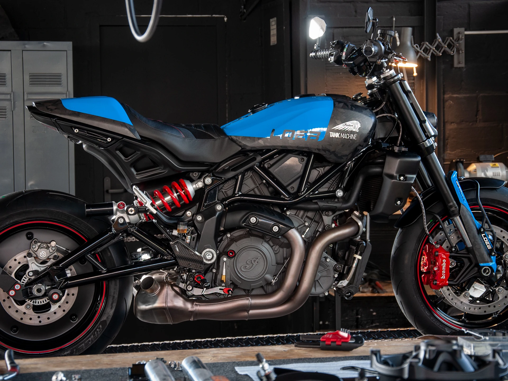 Custom Indian FTR By Tank Machine And WRC Champ Sébastien Loeb