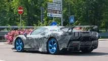 Ferrari SF90 LM, le foto spia