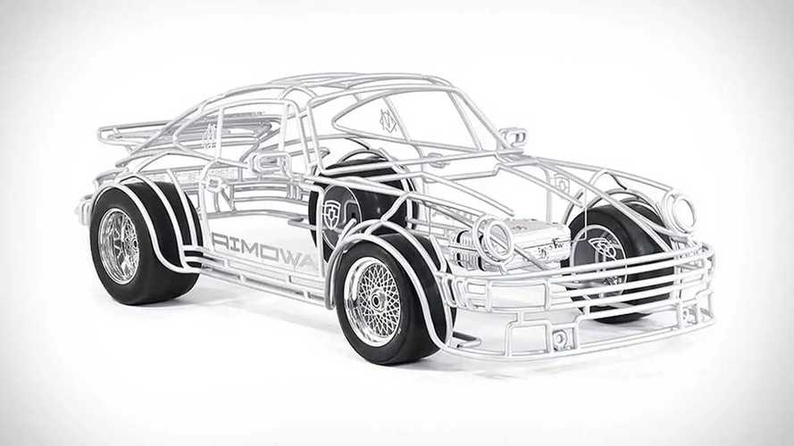 Porsche 911 Wireframe escultura