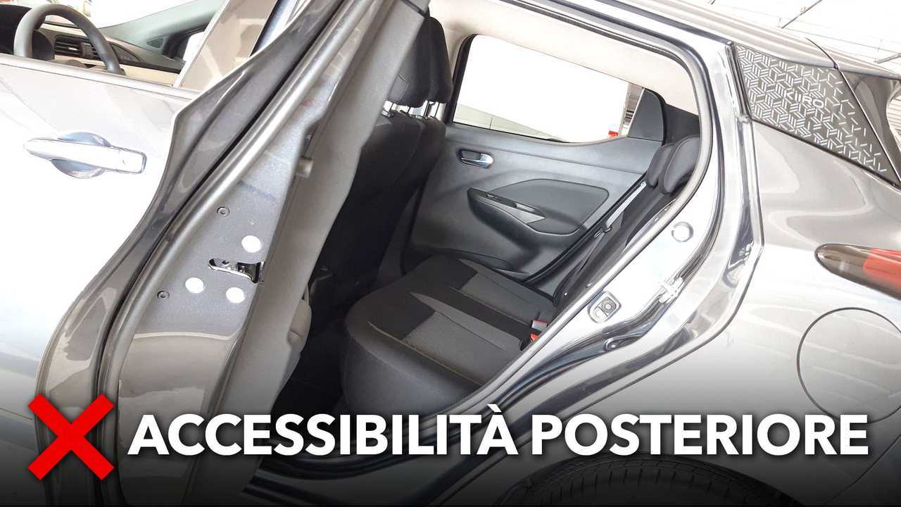Nissan Micra IG-T 92 Manuale Kiiro - contro: accessibilità posteriore
