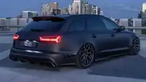 Tuned Audi RS6 Avant In Satin Black Finish 