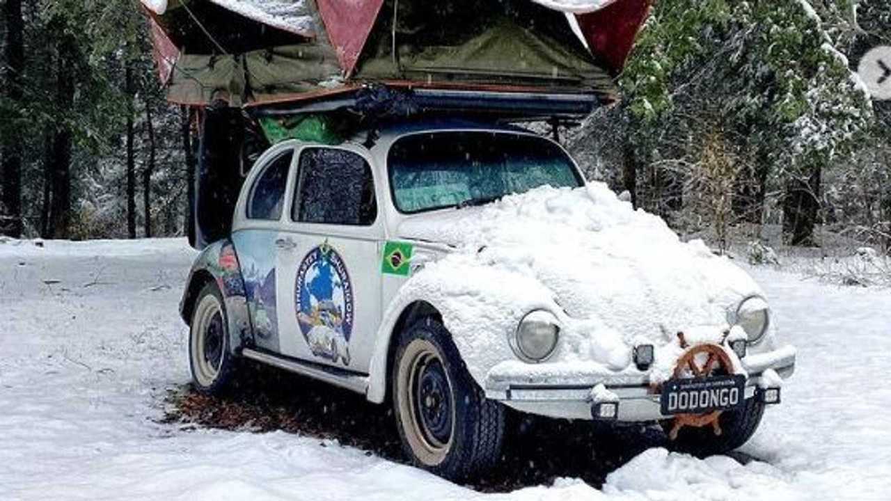 Presos na neve rumo às catarata do Niágara - abril de 2022