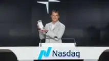 Polestar CEO Thomas Ingenlath speaking at the Nasdaq opening bell ceremony on June 28, 2022